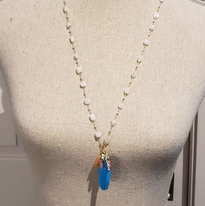 Anthropologie Lise Turquoise Pendant Necklace